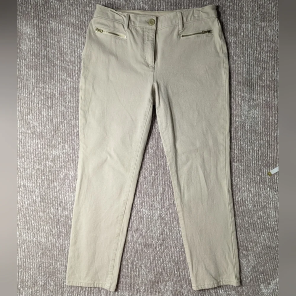 Chico's So Slimming Stretch Ankle/Cropped Leg Pant Tan Size‎ 0.5 (Sm6)
